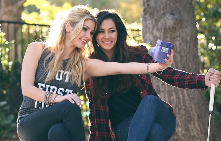 { We keep things old school like our #selfies} @polaroid @converse • #bestfriends #memories #pictures #life #lifestyle @7fam @target #potd #ootd @hollylynchphoto