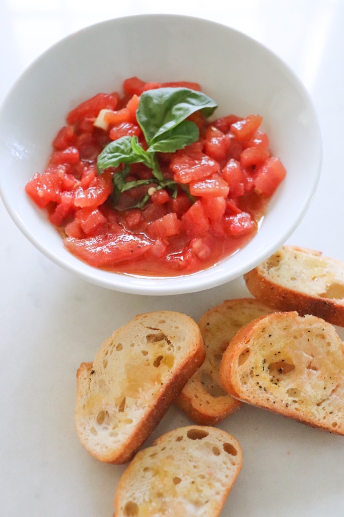 vegan appetizer bruschetta the modern day girlfriend 