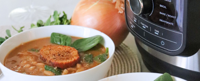 Vegan White Bean Soup In A Foodi Pressure Cooker