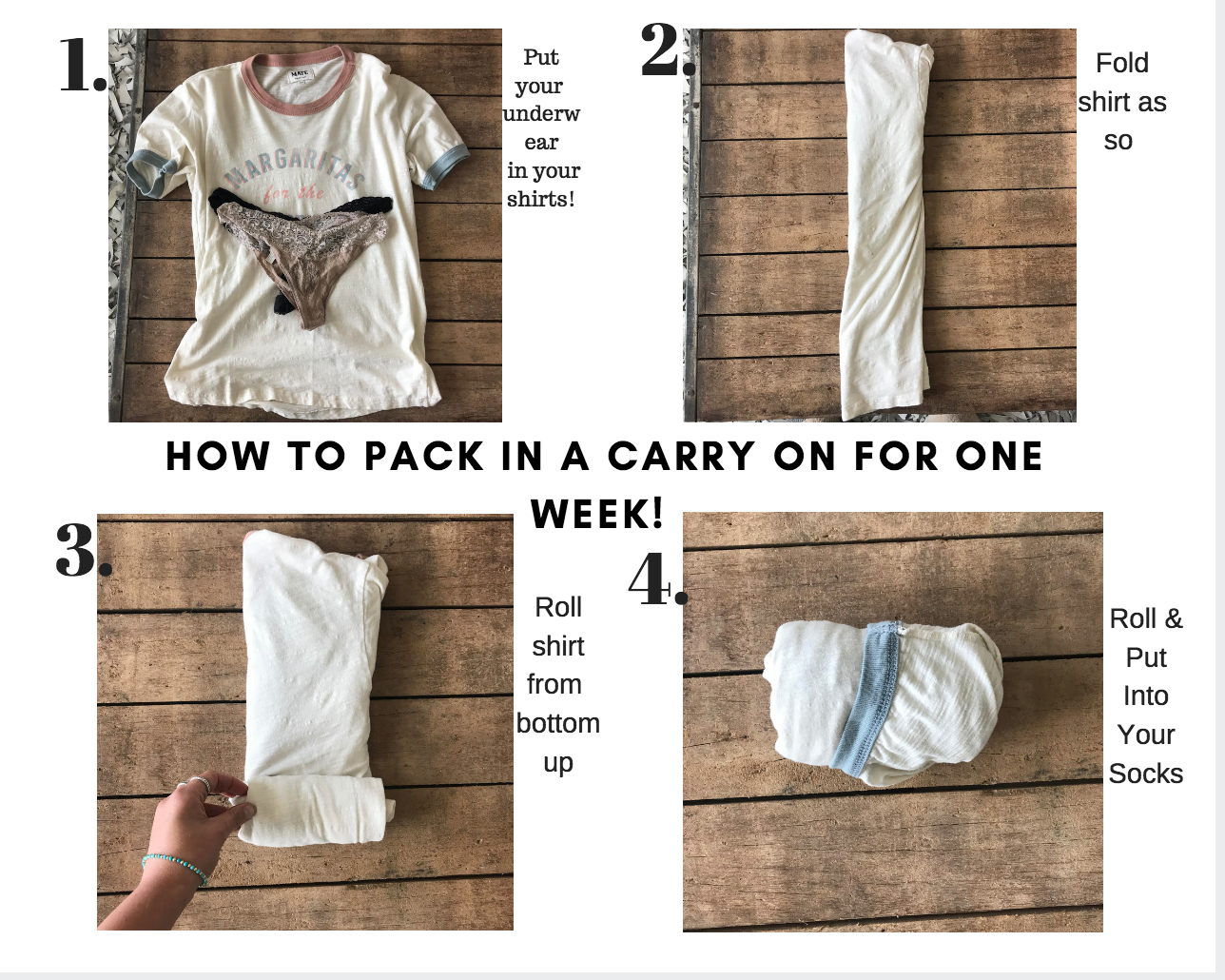 HOw To Pack In A Carry On For One Week!