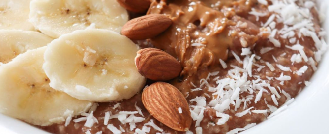 Oatmeal With Chocolate And Peanut Putter the modern day girlfriend