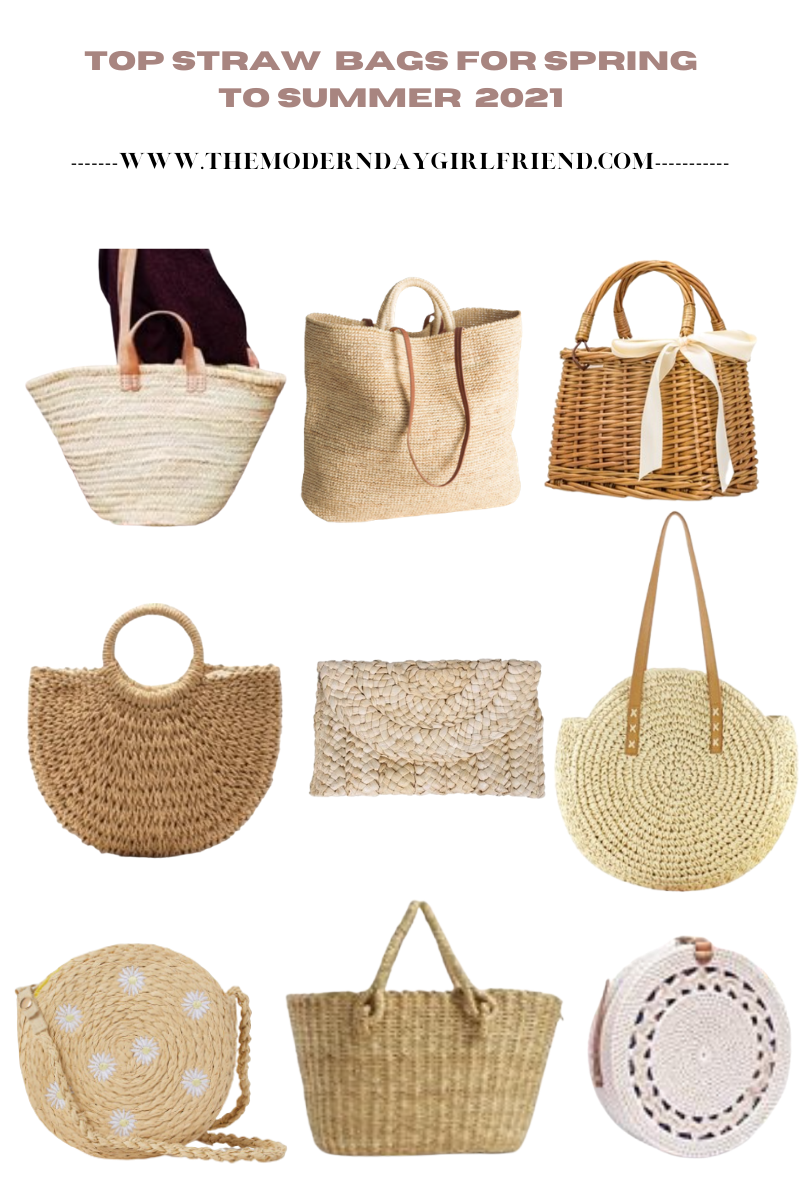 straw bags for summer and spring the modern day girlfriend 